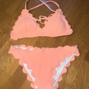 Peach color Swimsuit from SHEIN